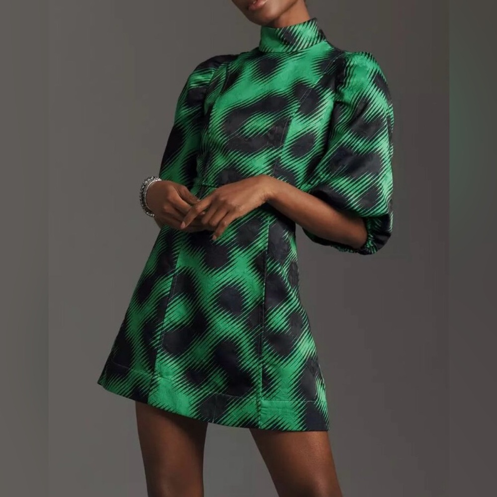 This Essentiel Antwerp Puff-Sleeve Mini Dress (Anthropologie) New Size 6